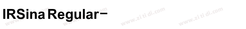 IRSina Regular字体转换